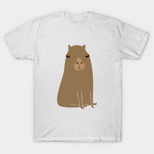 Fat capybara T-Shirt by grekhov